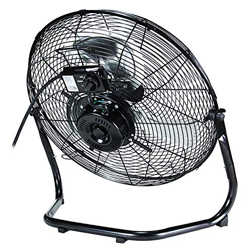 Simple Deluxe 18 Inch 3-Speed High Velocity Heavy Duty Metal Industrial Floor Fans Oscillating Quiet for Home Commercial, Residential, and Greenhouse Use, Outdoor/Indoor, Black - Image 5
