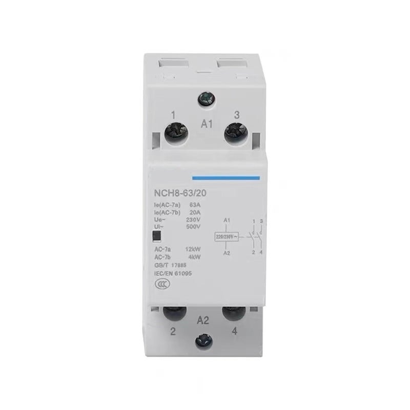 63A 2NC Din Rail AC Contactor 220V 20A 25A 40A 63A 1NO 1NC 2NO 2NC 4NO 2P 4P 1Pcs - Image 3