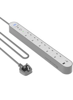 Force Power Lite Surge Protector Power Strip, USB-C PD & USB Ports, extension