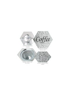 LONGWIN Longwin Glass Kitchen Canister Sets for Kitchen Countertop with Crushed Crystal Diamonds, Coffee Sugar Tea Container Jars with Decorative Lid for Food Storage, Silver, Set of 3  - Image 3