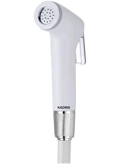 KADRIS 3 Pcs Hana Bidet Toilet Spray Gun Set SA-1117, Handheld Bidet Sprayer Shattaf with flexible PVC Hose Toilet Water Sprayer, Silver  - Image 2
