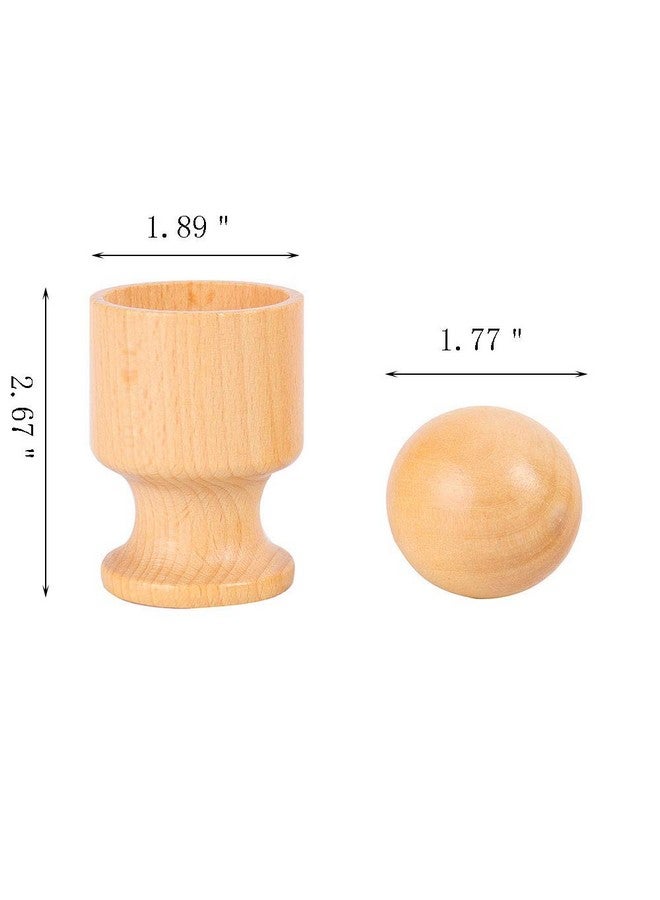 Kghios Montessori 3D Object Fitting Exercise with Tray Ball Egg with Cup and Cube with Box Montessori Infant Toys Materials for Toddlers Babies - Image 4