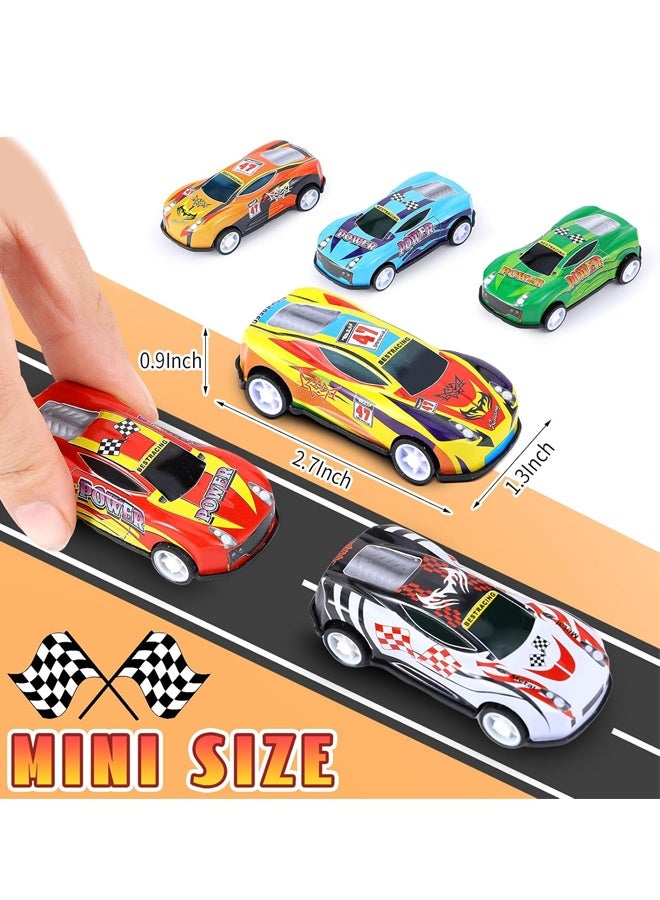 هالامودو 50 حزمة سحب السيارات للأطفال ، 1: 64 مقياس لعب السيارات الصغيرة سيارات سباق المعدن السائبة في دلو التخزين للأولاد والبنات والأطفال الصغار والأطفال 2،3،4،5،6،7 سنة ، خدمات الحفلة ، جوائز مكافأة المعلم ، هدايا عيد الميلاد - Image 4