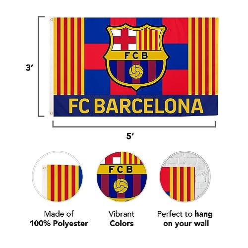 Desert Cactus FC Barcelona Flag Barça Barca Football Futbol Soccer 100% Polyester Indoor Outdoor 3x5 feet Baner (Flag G) - Image 4