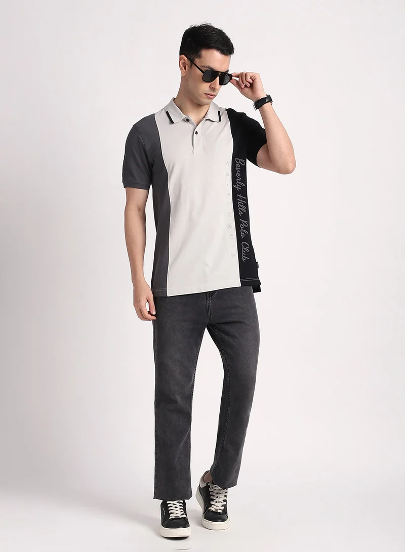 BEVERLY HILLS POLO CLUB  Logo Colorblock Polo for Men | Best Price UAE