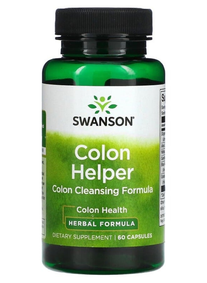 سوانسون Colon Helper تركيبة لتنظيف القولون 60 كبسولة