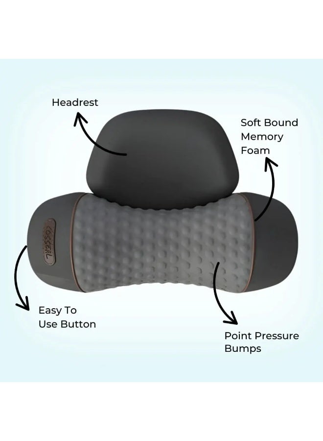HUMJO Cervical Neck Massager Pillow For Neck Pain Relief,Memory Foam, Constant Temperature, Heat Therapy, Vibration, Massage, Multi-functional Therapeutic Pillow - Image 5