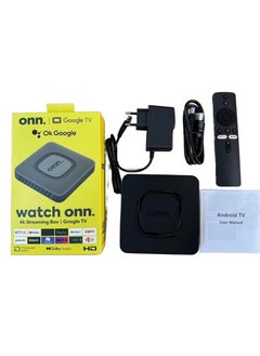 ONN ONN Google TV 4K UHD resolution Streaming box  Remote control  - Image 1