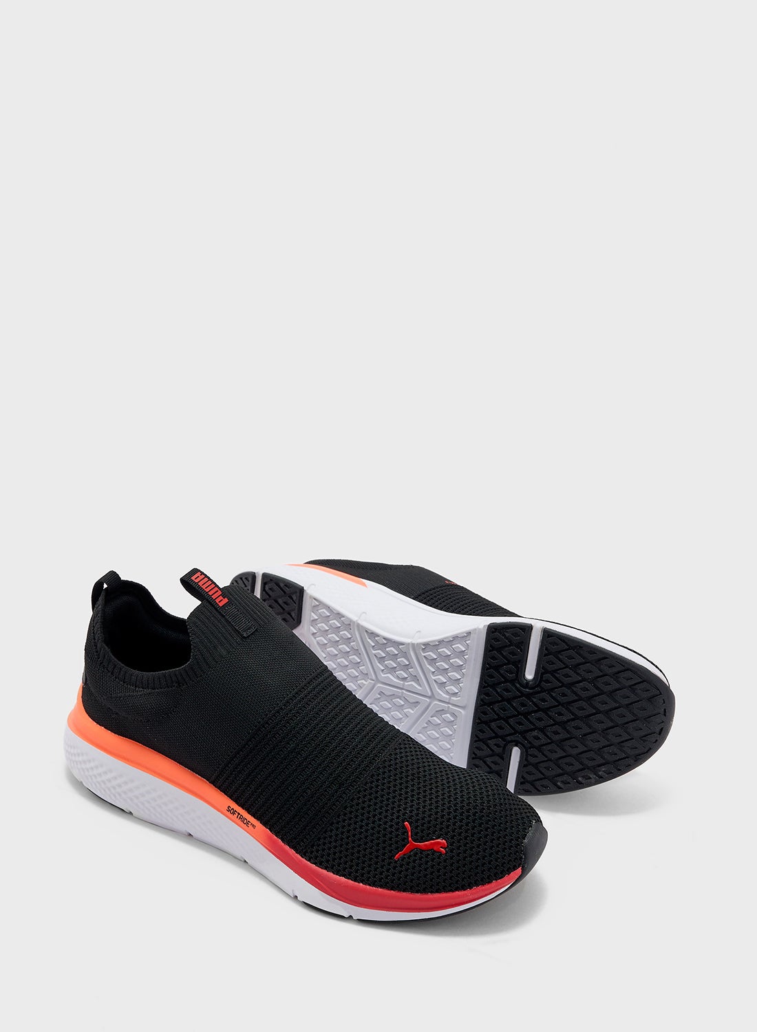 Softride Puma Slip Ons Men 44 PUMA Puma Black-for All Time Red-glowing Red  Softride Pro Echo