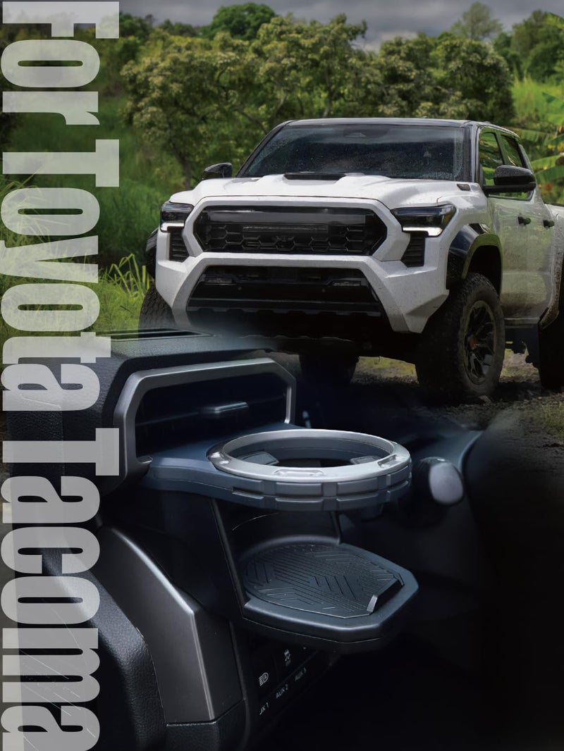 AZUTO Cup Holder Beverage Holder, Tacoma & 4RUNNER, Cup Console for Tacoma (N400, 2024+ Model Year) and 4Runner (N500, 2025+ Model Year) Accessories - Image 2