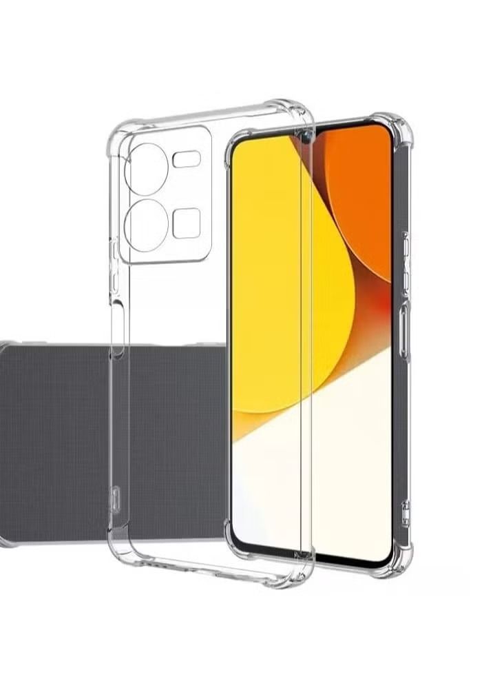 IAF Vivo Y35 Case Cover with CAMERA Protection,Protective Shock Absorption Bumper soft Transparent Case For vivo Y35 4G