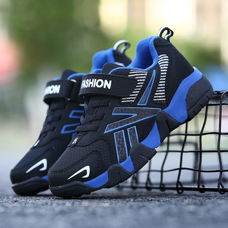 [Manufacturer Direct Sales] Leather Children's Shoes, Boys' Sports Shoes, Waterproof and Non-Slip Mid-Top Walking Shoes for Middle-Aged and Primary School Students - Image 4