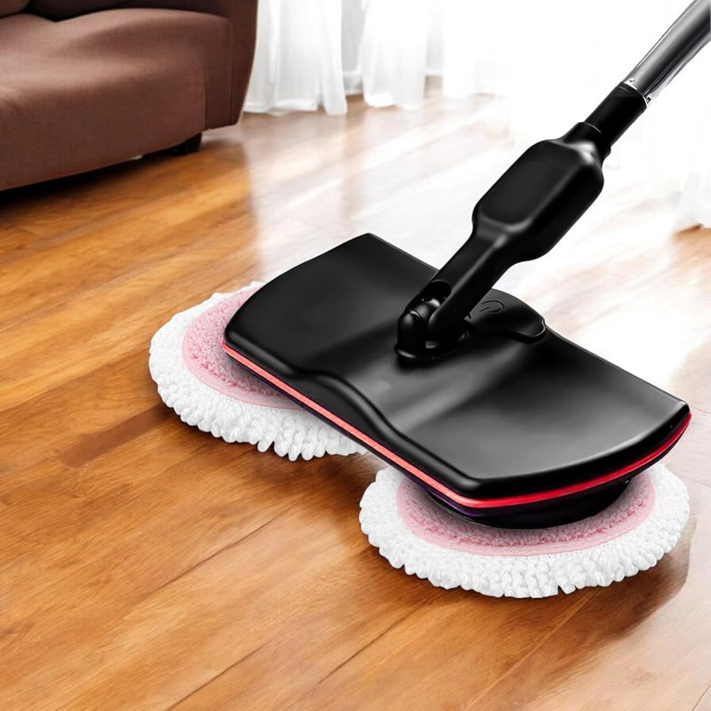 BuleVina 3 Pairs of Mop Pads Replacement for Cordless Electric Mop, Microfiber Mop Cloths, Washable Spinning Cleaning Pads (Pack of 6, Pink) - Image 5