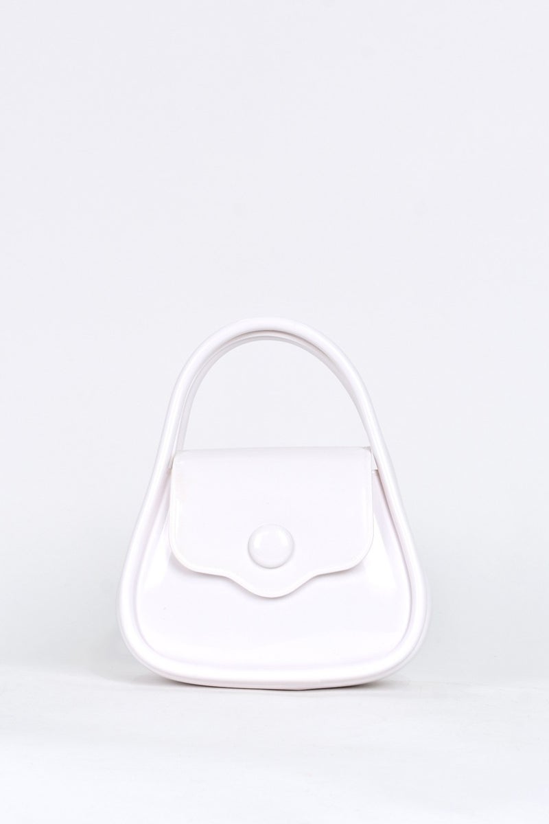 Elatae Women's Shoulder Strap Silicone Crossbody Bag White 26660  - Image 1