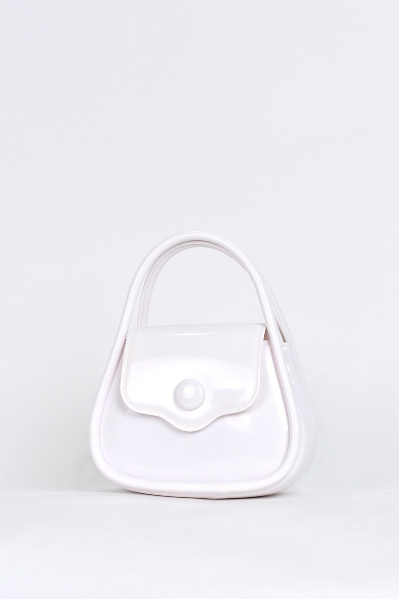 Elatae Women's Shoulder Strap Silicone Crossbody Bag White 26660  - Image 3