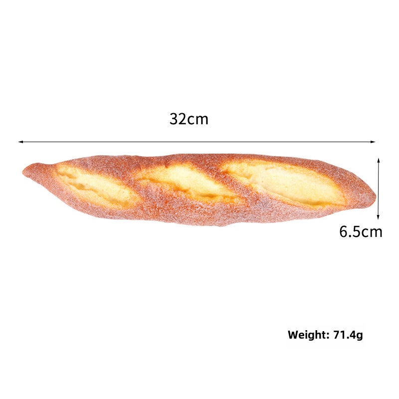 Realistic Caterpillar Bread Cake Model Blade Bread 