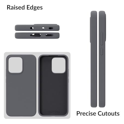 SPRIG Compatible with Oppo Reno 14 Premium SilkTone Back Cover Drop Tested Shock Proof Mobile Case for Men, Women, Boys and Girls with Camera Protection (Dark Grey) - Image 3