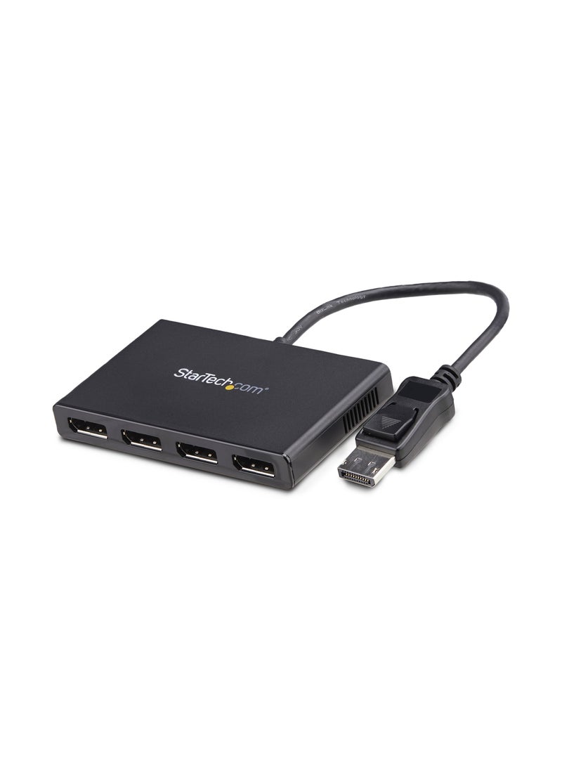 Startech.com StarTech.com 4-Port DisplayPort 1.2 Splitter, DisplayPort to 4x DP Multi-Monitor Adapter, Quad 1080p 60Hz Computer MST Hub, Windows Only, No Drivers (MSTDP124DP)  - Image 1