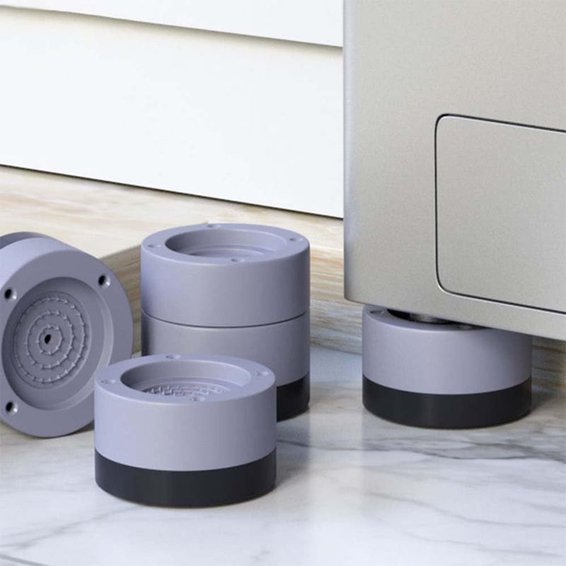 PARSPAR 4PCS Washing Machine Feet Pads Anti Vibration Mat Rubber Feet Pad Antislip Pad Shock Absorber Nonslip Fixed Antideviation Used for Drye Washing Machine Dishwasher Gray - Image 5