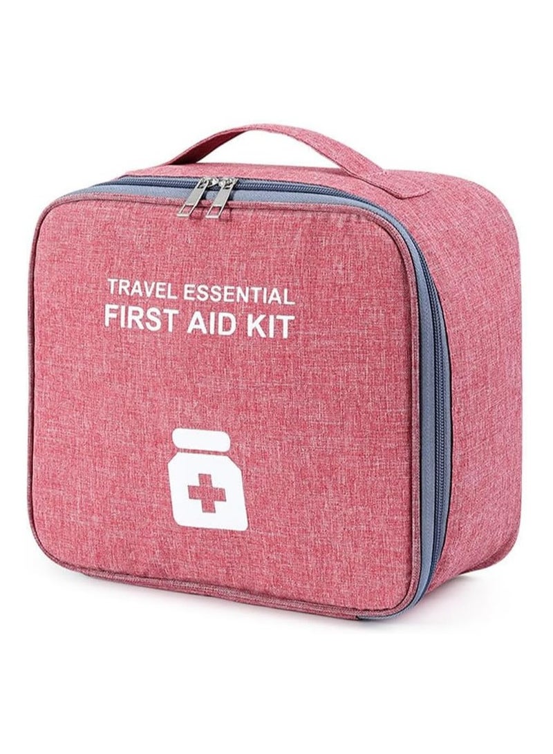 Generic A lightweight, waterproof empty first aid kit for travel, suitable for car, home, and office, available in red - Image 1