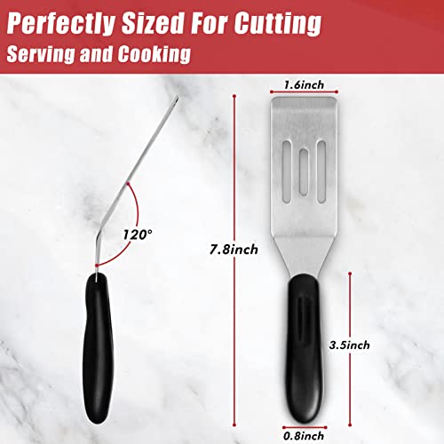 ReneeChef Professional Mini Serving Spatula #2622, Stainless Steel Cutter and Turner for Serving, Flipping, Small Metal Grill Spatula for Brownies, Pancakes, Pie, Cookies or Barbecue etc. - Image 2