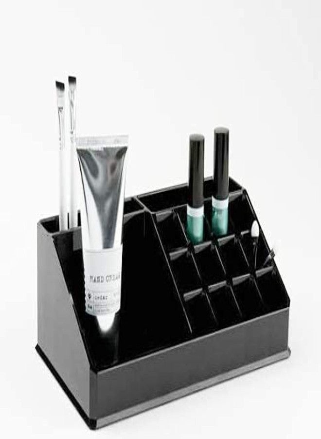MEECOSTE lipstick organizer box, Makeup Mascara Liner Brush Storage Lipstick Cosmetic Organizer Case Holder (Black) - Image 4