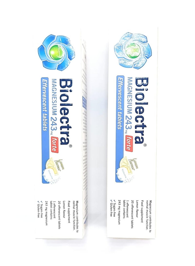 Biolectra بيوكترا ماغنيسيوم فورتي عبوة من قطعتين 