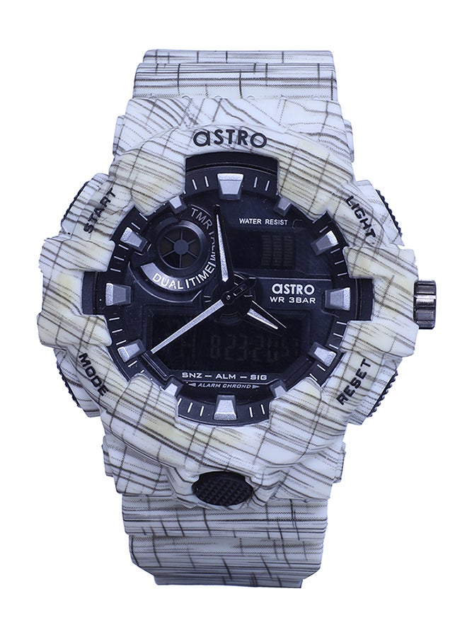 ASTRO Kids Unisex Water Resistant Plastic Analog & Digital Watch A20806-PPWB - 53mm - White - Image 1