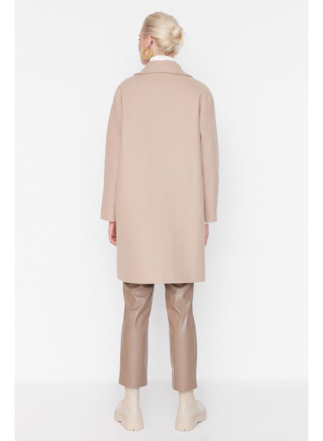 trendyol Coat - Beige - Double-breasted - Image 5