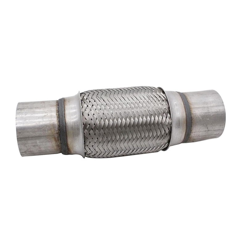 TAKPART 2.5" x 6" Exhaust Flex Pipe, Double Braided Exhaust Flex Pipe Tube 10"OL Exhaust Flex Pipe Dia.2 1/2" - Image 4