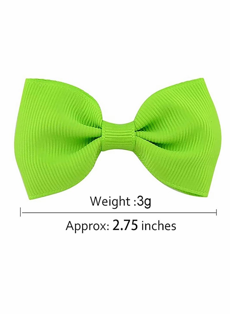 KASTWAVE Baby Girls Grosgrain Hair Ribbon Bows Bow Clips - Image 2