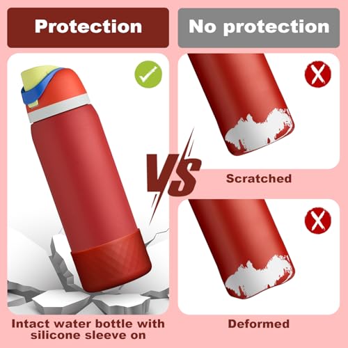 Beonsky Silicone Boot for Owala Water Bottle 32 oz, Anti-Slip Protective Sleeve for FreeSip/Twist/Flip Stainless Steel Water Bottles Accessories - Image 3