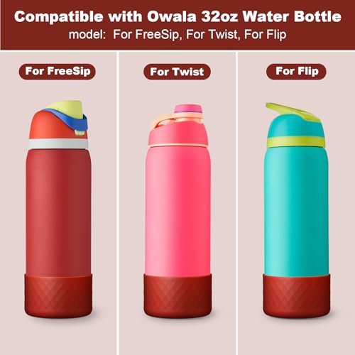Beonsky Silicone Boot for Owala Water Bottle 32 oz, Anti-Slip Protective Sleeve for FreeSip/Twist/Flip Stainless Steel Water Bottles Accessories - Image 2