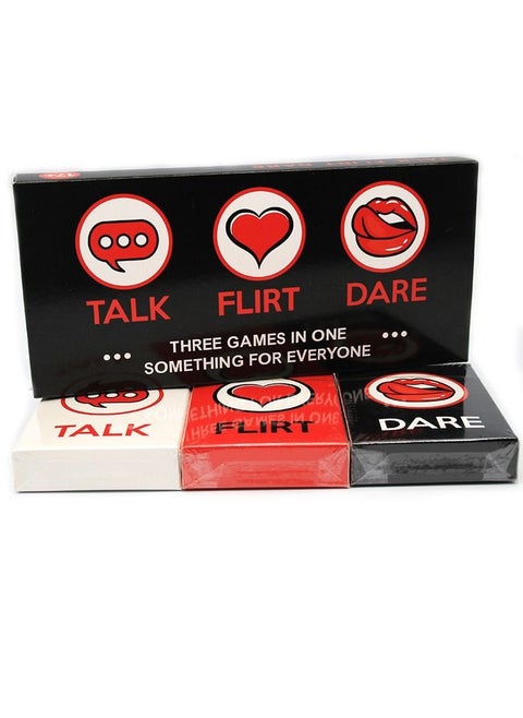 Talk Flirt Dare Question Card Game For Lovers Couples 20cm