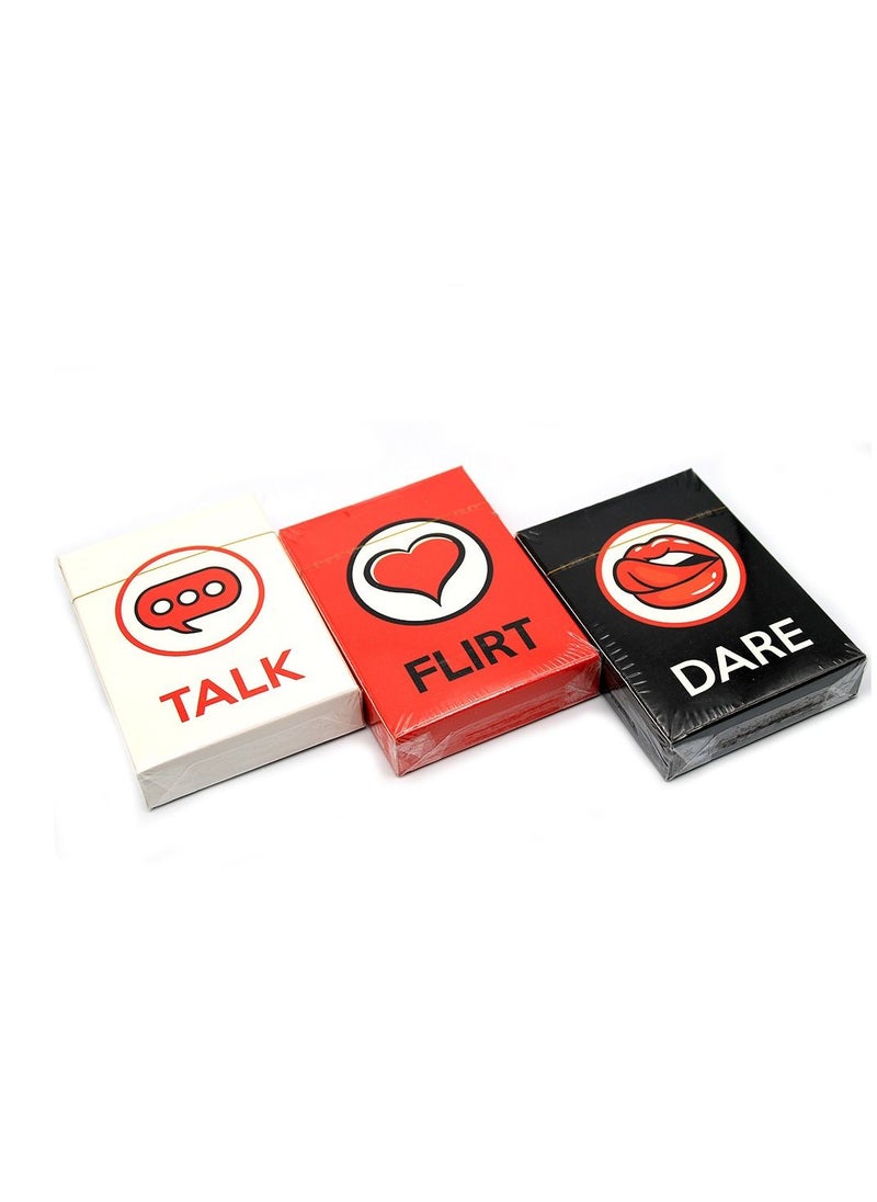 Talk Flirt Dare Question Card Game For Lovers Couples 20cm