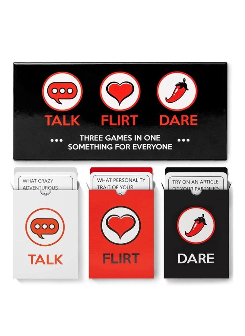 Talk Flirt Dare Question Card Game For Lovers Couples 20cm