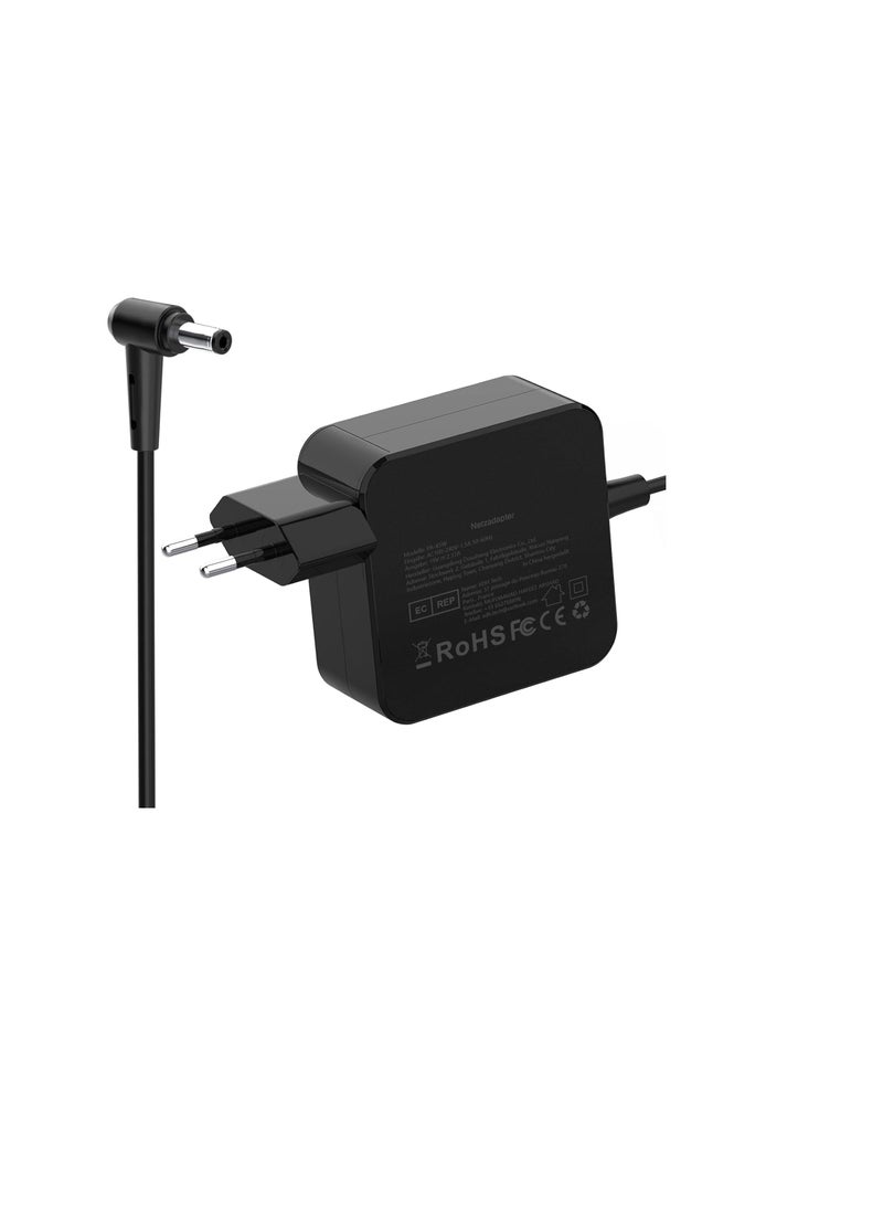 Terabyte كابل شحن لابتوب ASUS بقوة 45 واط 19 فولت 2.37 أمبير متوافق مع Vivobook 14/15/17، Zenbook 13 UX305C X553MA X540MA UX330UA E402SA C200MA (4.0x1.35mm) | مزود طاقة لـ S14 S15 S17 R5 40L 40L X41U - Image 1