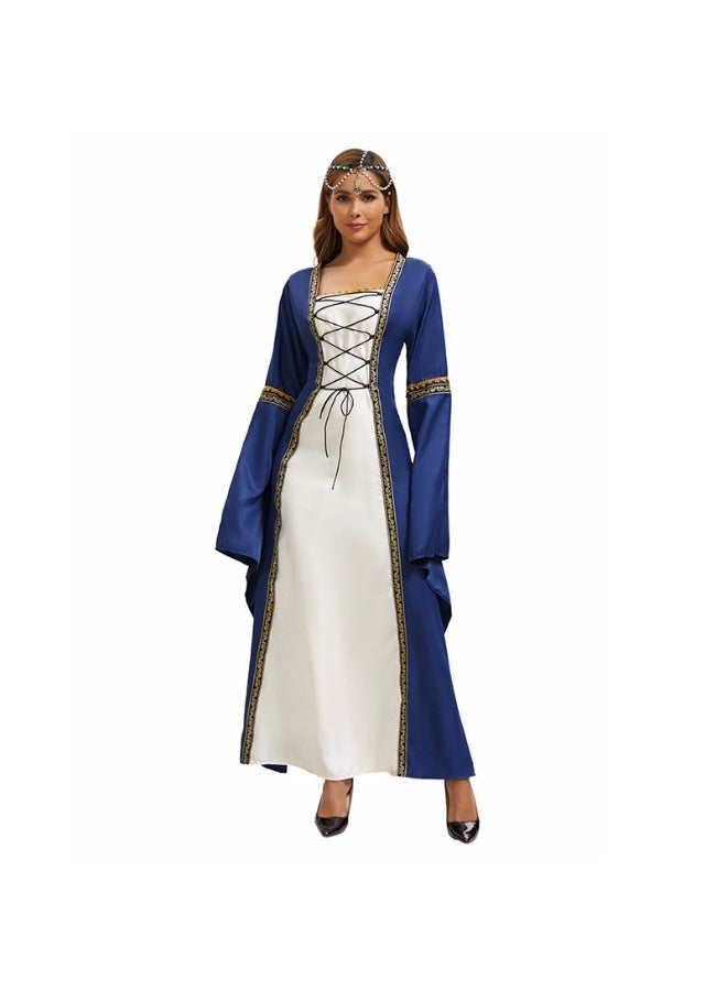Womens Medieval Dress Victorian Costume Renaissance Long Dress Costumes Cosplay Retro Gown - Image 1