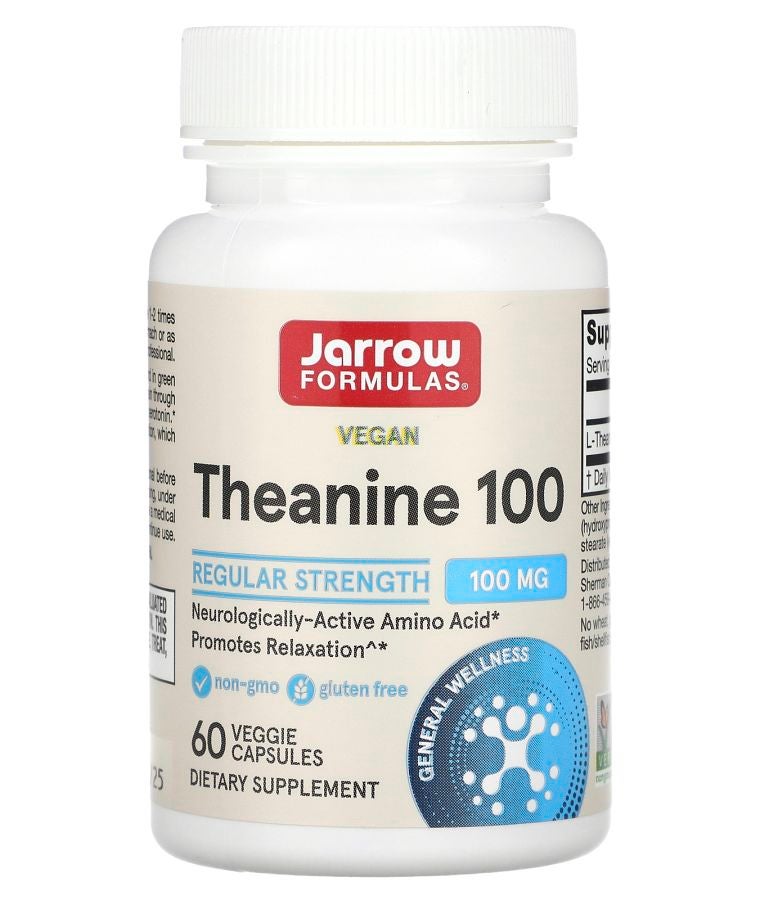 jarrow formulas Theanine 100 100 mg 60 Veggie Caps