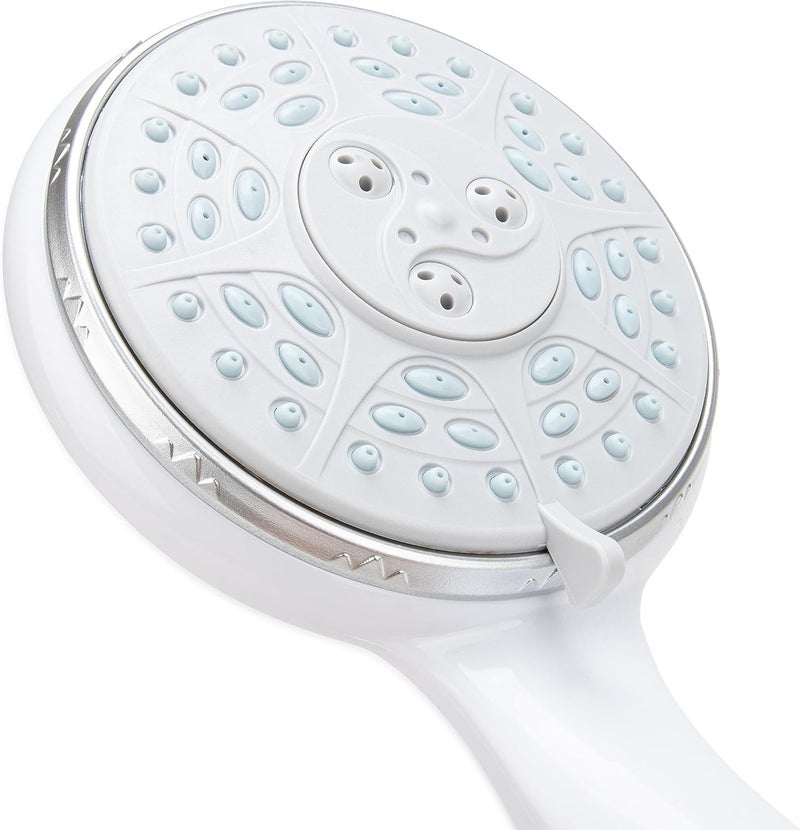 Camco RV Shower Head - Features Convenient On/Off Switch & 5 Different Spray Patterns - Designed to Conserve Potable Water - Simple to Clean w/Rubber Spray Tips - White (43711) - Image 4