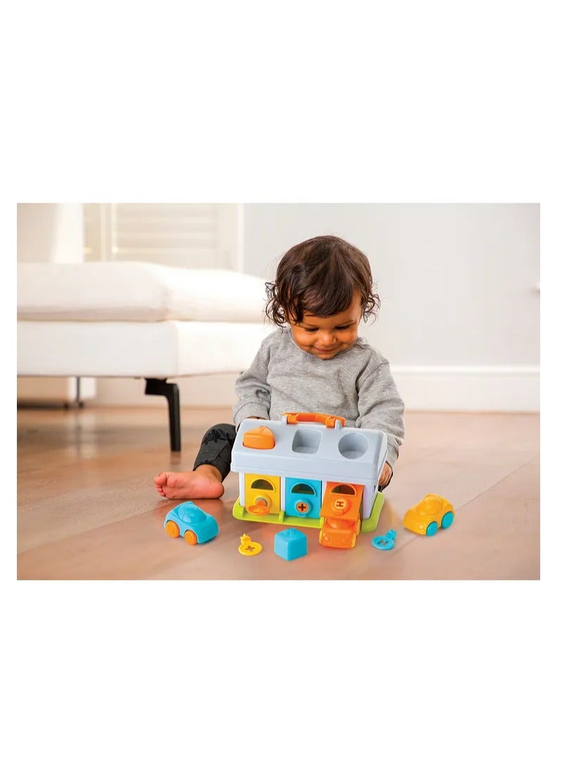 Bkids Park 'N Sort Garage Set for Toddlers - Shape Sorter with Keys & Cars, Learning Toy, 12M - Image 3