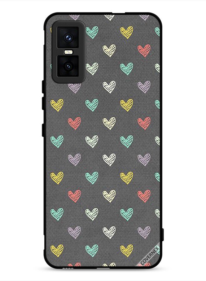 Covernex Infinix GT 30 Pro Protective Case Cover Small Hearts Pattern - Image 1