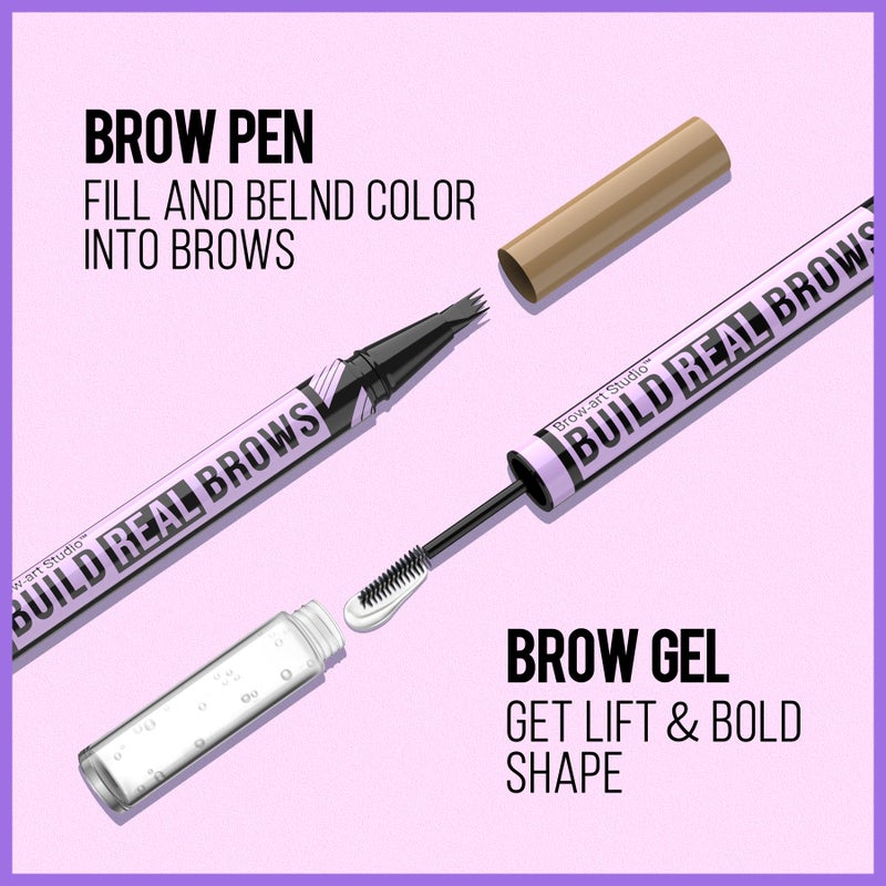 iMethod Eyebrow Pen and Eyebrow Gel - Eyebrow Pencils for Women with 4-Fork-Tip & Brow Gel Clear, Magical 2-in-1 Dual-Ended Brow Pen for Fuller-Looking Defined Brows, Stay All Day, Light Brown - Image 4