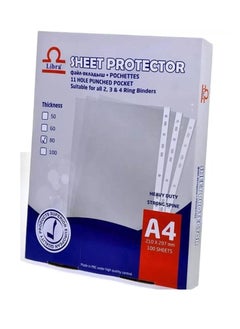 Libra Sheet Protector A4 Box 50 micron 100pcs  - Image 1
