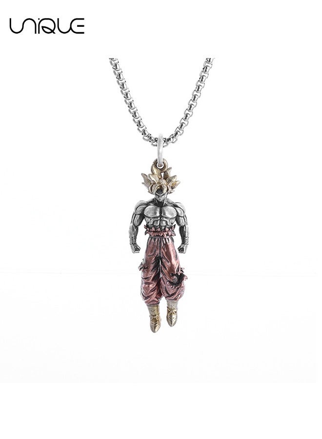 يونيك قلادة - شخصية أنيمي قلادة Wukong قلادة - قلادة شخصية كرتونية - سلسلة ترنينج ترنينج كلافيكل - قلادة شخصية - كل يوم متعدد الاستخدامات - Image 1