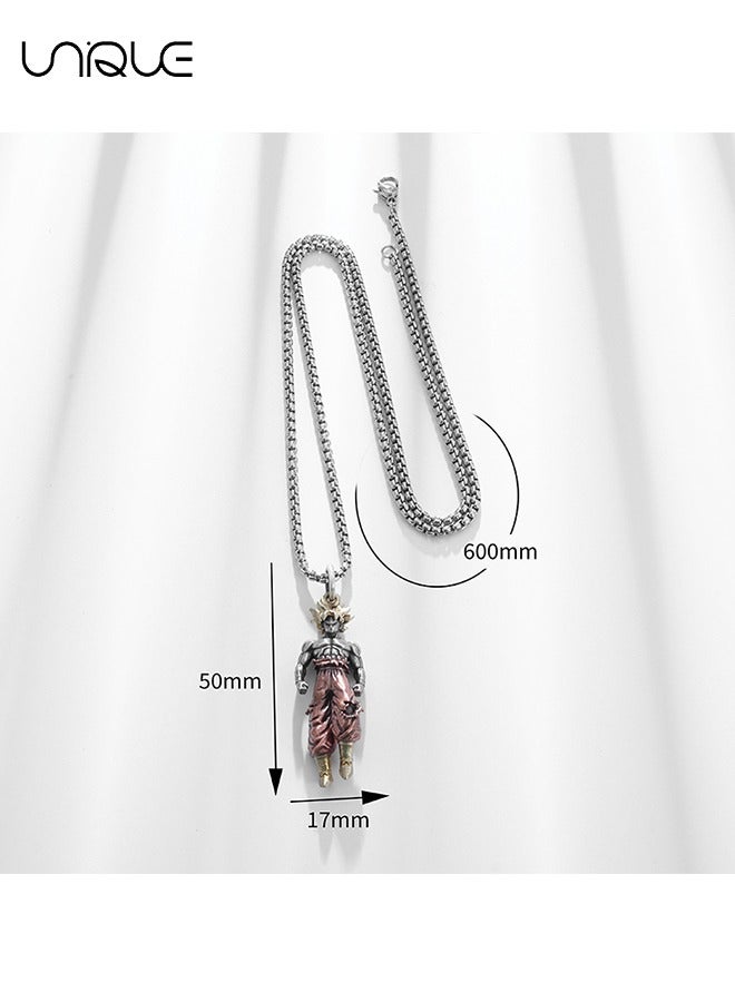 يونيك قلادة - شخصية أنيمي قلادة Wukong قلادة - قلادة شخصية كرتونية - سلسلة ترنينج ترنينج كلافيكل - قلادة شخصية - كل يوم متعدد الاستخدامات - Image 2