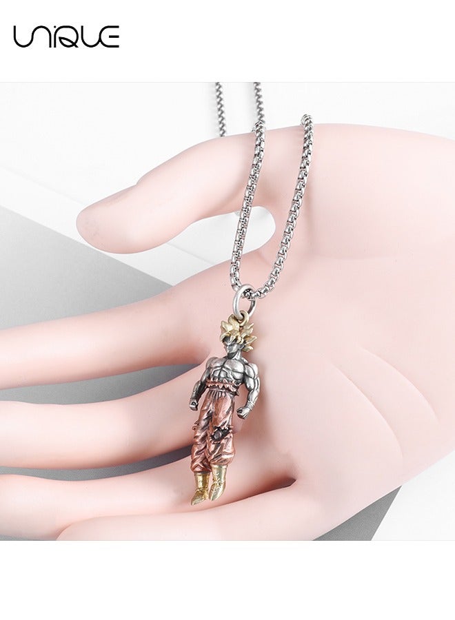 يونيك قلادة - شخصية أنيمي قلادة Wukong قلادة - قلادة شخصية كرتونية - سلسلة ترنينج ترنينج كلافيكل - قلادة شخصية - كل يوم متعدد الاستخدامات - Image 5