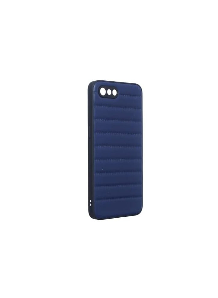 Ribbed Polypropylene Back Cover for Oppo A1K - Navy Blue - Image 2