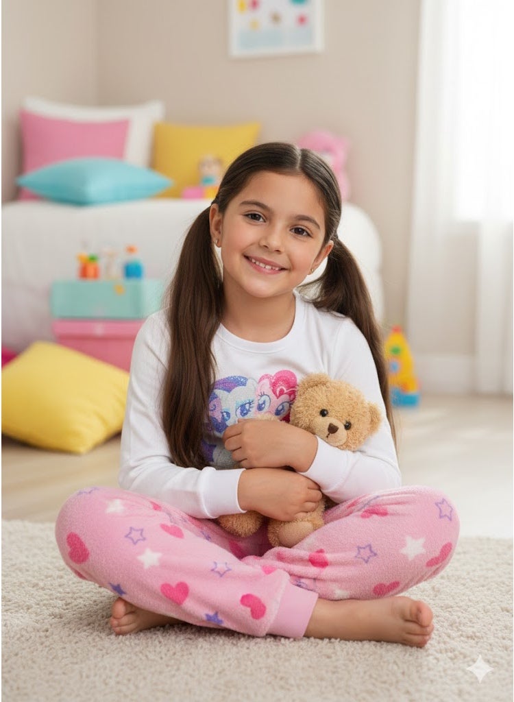 ماي ليتل بوني طقم بيجامة من الصوف المرجاني للفتيات من ماي ليتل بوني من Kids TV - Image 3