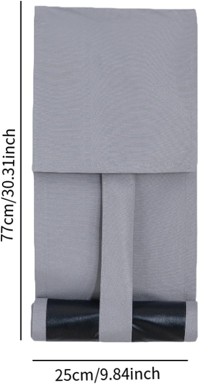 Portable Door Window Shade Curtain, Blackout Cover 25x77cm for Easy Replacement, Light Grey - Image 2